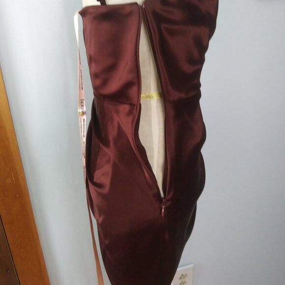 NWT House of CB London Satin Gathered Corset Reva Dress size small very sexy - Picture 8 of 16